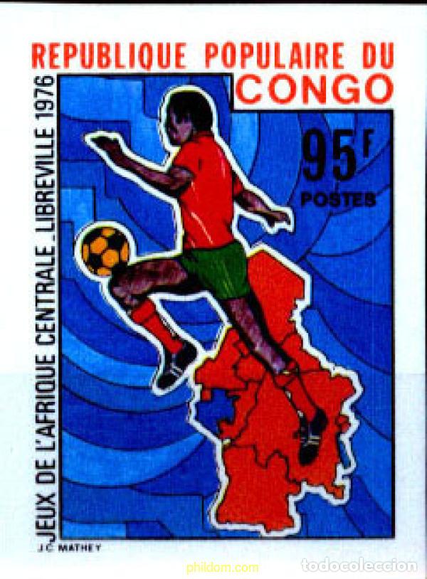 Sellos: 215899 MNH CONGO 1976 JUEGOS DEL AFRICA CENTRAL EN LIBREVILLE