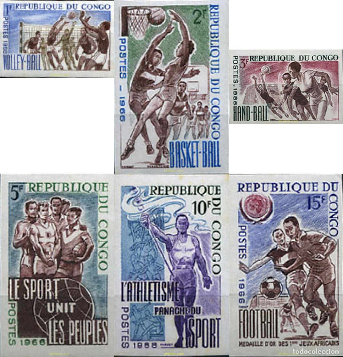 Sellos: 17111 MNH CONGO 1966 DEPORTES