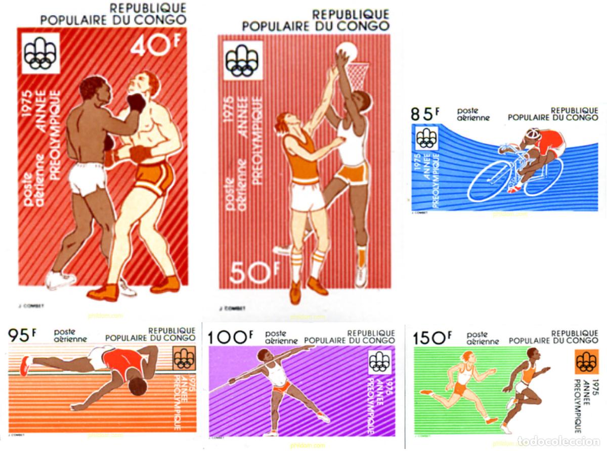 Sellos: 17112 MNH CONGO 1975 21 JUEGOS OLIMPICOS VERANO MONTREAL 1976