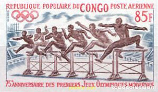 Sellos: 215939 MNH CONGO 1971 75 ANIVERSARIO DE LOS JUEGOS OLIMPICOS MODERNOS