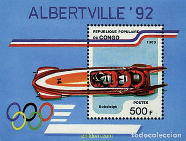 Stamps: 73582 MNH CONGO 1989 16 JUEGOS OLIMPICOS INVIERNO ALBERTVILLE 1992