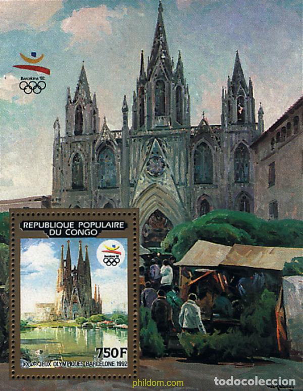 Sellos: 73583 MNH CONGO 1990 25 JUEGOS OLIMPICOS VERANO BARCELONA 1992