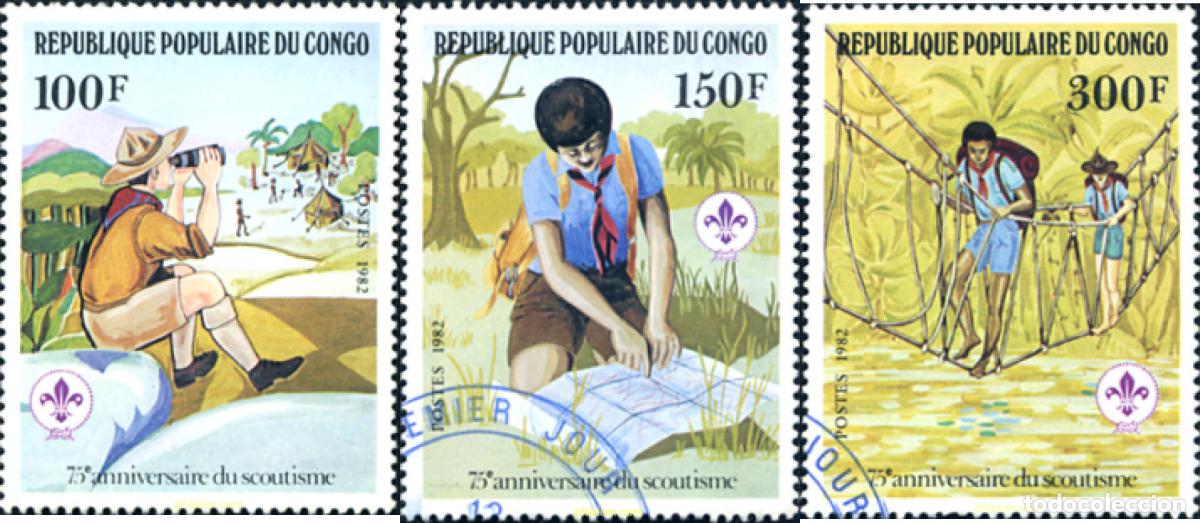 Sellos: 273495 USED CONGO 1982 75 ANIVERSARIO DEL ESCULTISMO