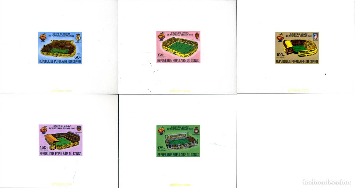 Sellos: 272193 MNH CONGO 1980 COPA DEL MUNDO DE FUTBOL. ESPA&Ntilde;A-82