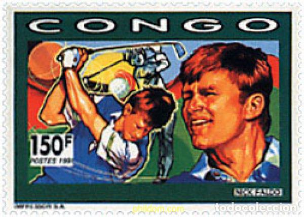 Sellos: 375468 MNH CONGO 1991 PERSONAJES CELEBRES