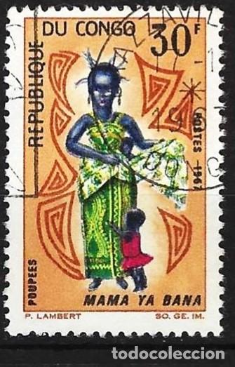 Sellos: Congo Brazzaville 1967 - Mi 131 - YT 210 - Mu&ntilde;eca