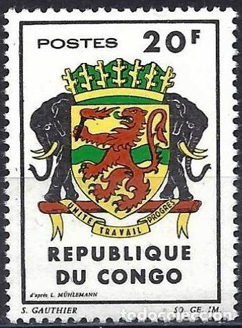 Sellos: Congo Brazzaville 1965 - Mi 83 - YT 180 - Escudo de armas
