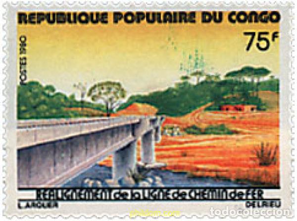 Sellos: 58507 MNH CONGO 1980 RECONSTRUCCION DE LA LINEA FERROVIARIA