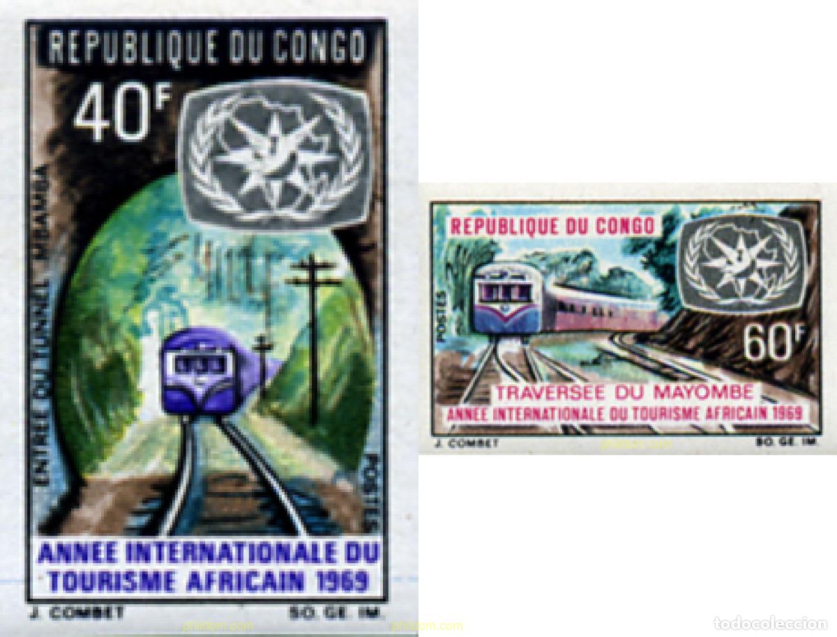 Sellos: 16772 MNH CONGO 1969 A&Ntilde;O INTERNACIONAL DEL TURISMO AFRICANO
