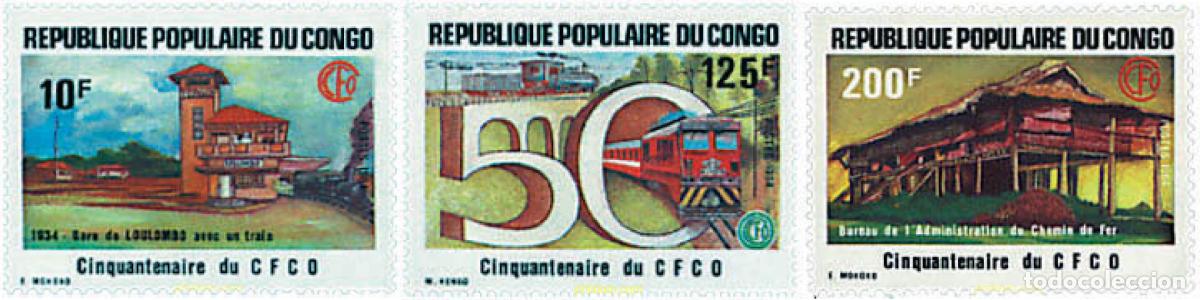 Sellos: 364717 MNH CONGO 1984 50 ANIVERSARIO DEL FERROCARRIL CONGO-OCEANO