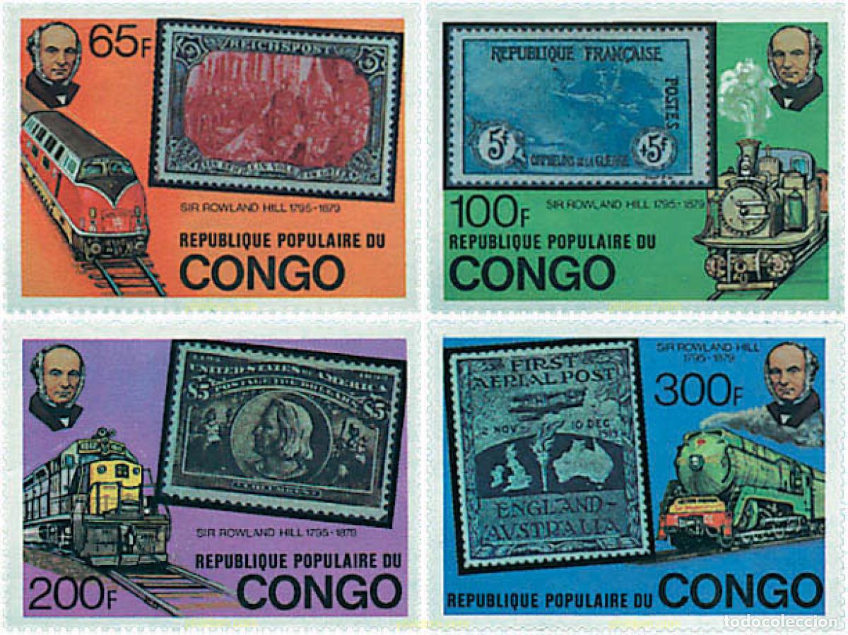 Sellos: 58506 MNH CONGO 1979 CENTENARIO DE LA MUERTE DE SIR ROWLAND HILL
