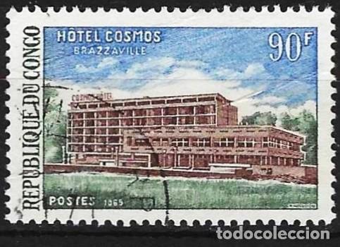Sellos: Congo Brazzaville 1970 - Mi 205 - YT 250 - Hotel &rdquo;Cosmos&rdquo;