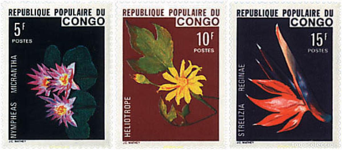 Sellos: 86542 MNH CONGO 1976 FLORES TROPICALES