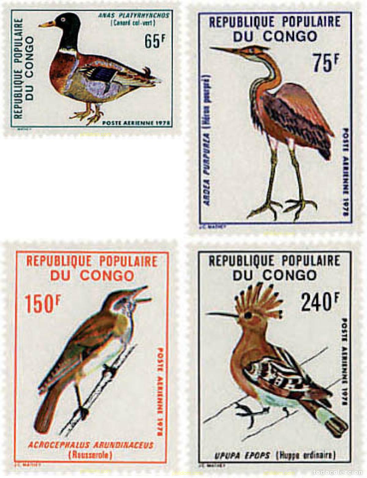 Sellos: 73388 MNH CONGO 1978 AVES
