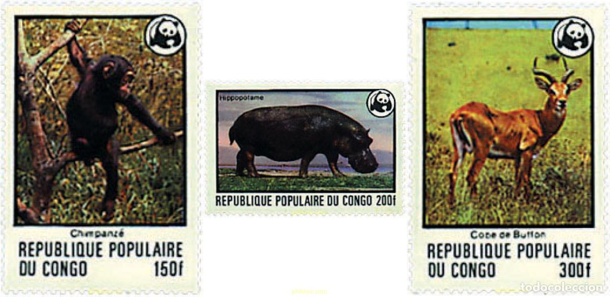 Sellos: 271963 MNH CONGO 1978 FAUNA EN PELIGRO DE EXTINCION