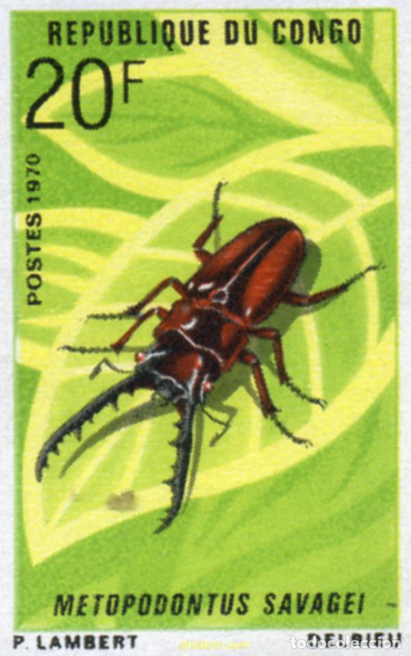 Sellos: 215868 MNH CONGO 1970 FAUNA Y FLORA