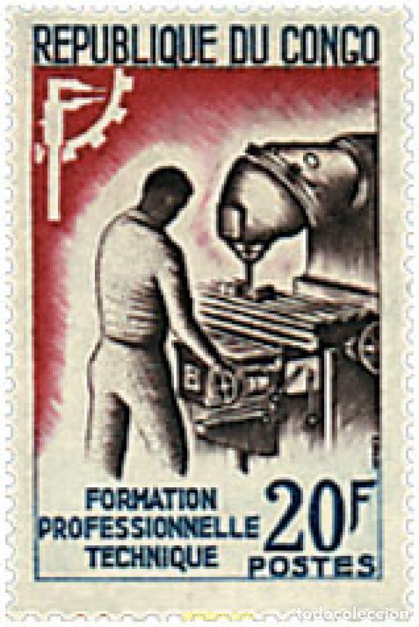 Sellos: 190105 MNH CONGO 1964 TECNOLOGIA