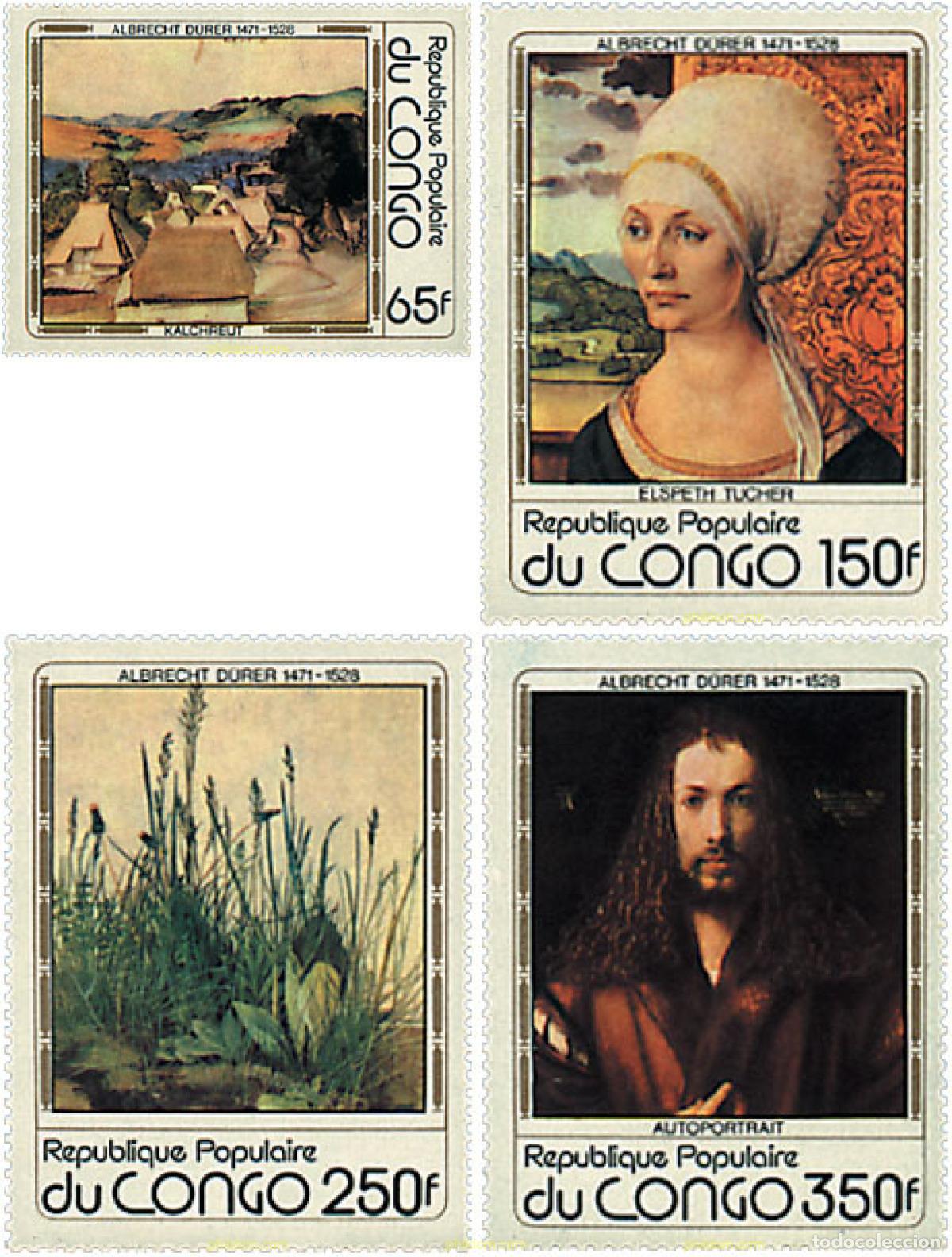 Sellos: 198362 MNH CONGO 1978 450 ANIVERSARIO DE LA MUERTE DE ALBERTO DURERO