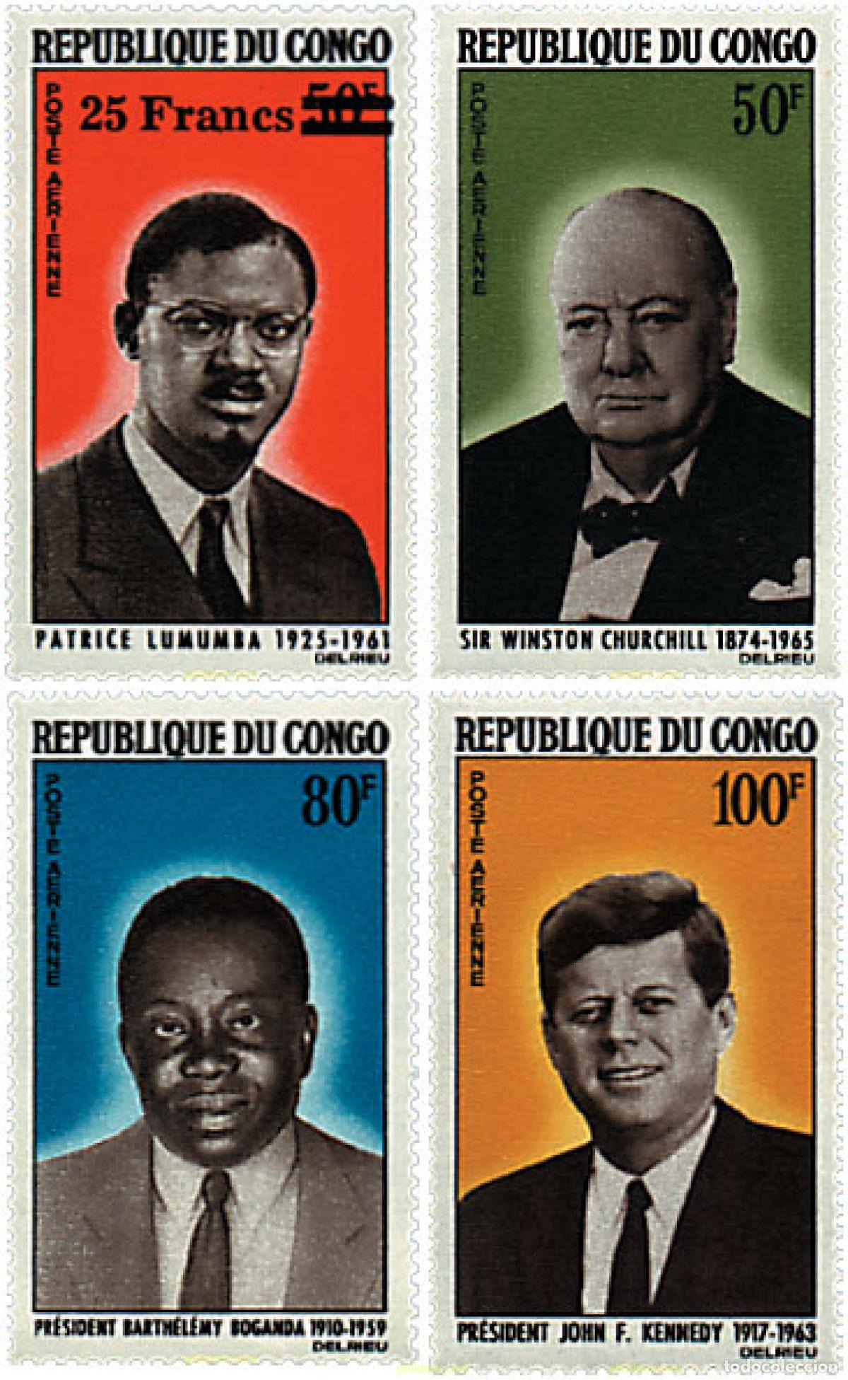 Sellos: 198377 MNH CONGO 1965 PERSONAJES CELEBRES