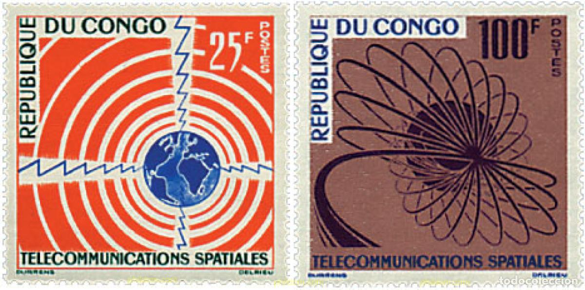 Sellos: 198371 MNH CONGO 1963 TELECOMUNICACIONES ESPACIALES