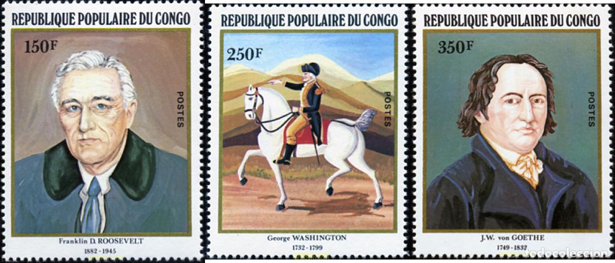 Sellos: 310041 MNH CONGO 1982 PERSONAJES