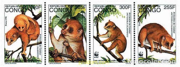 Sellos: 5257 MNH CONGO 1997 ANGUANTIBO