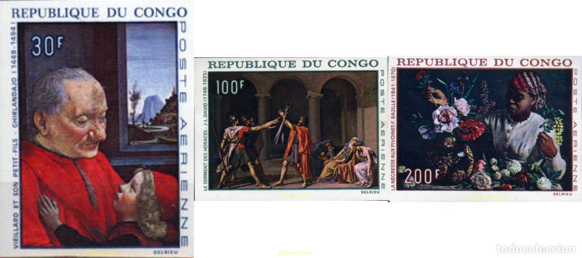 Sellos: 194005 MNH CONGO 1968 PINTURAS