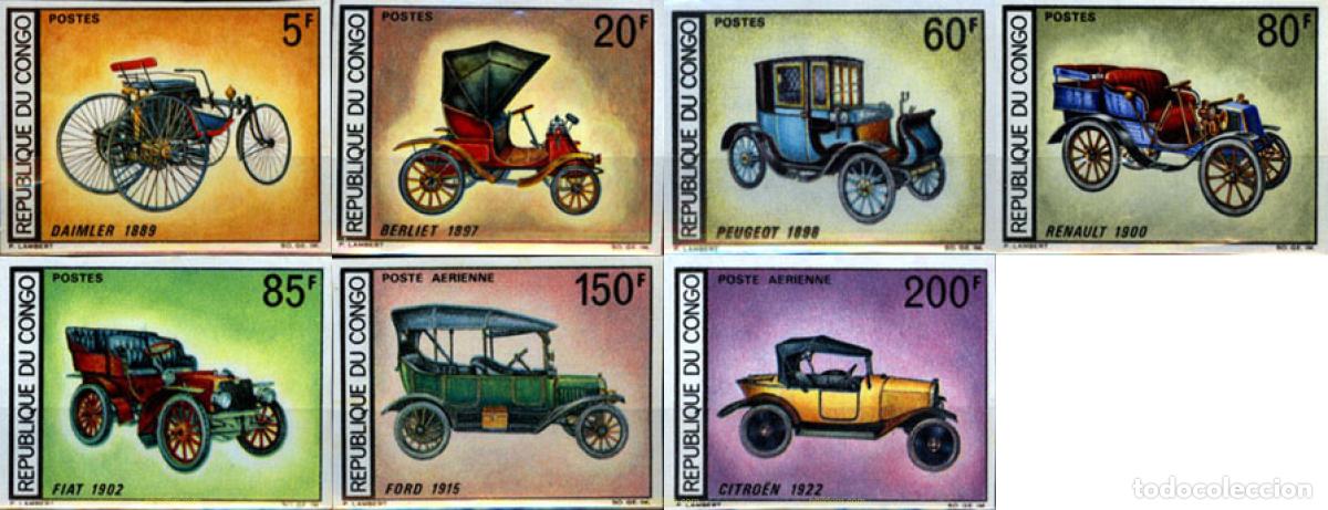 Sellos: 19357 MNH CONGO 1968 AUTOMOVILES ANTIGUOS