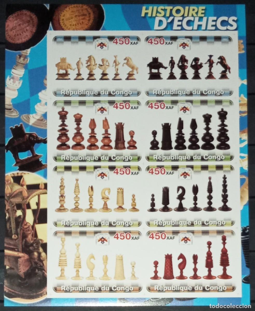 Sellos: CONGO 2003 SHEET MNH IMPERF CHESS AJEDREZ SCHACH XADREZ ECHECS SCACCHI