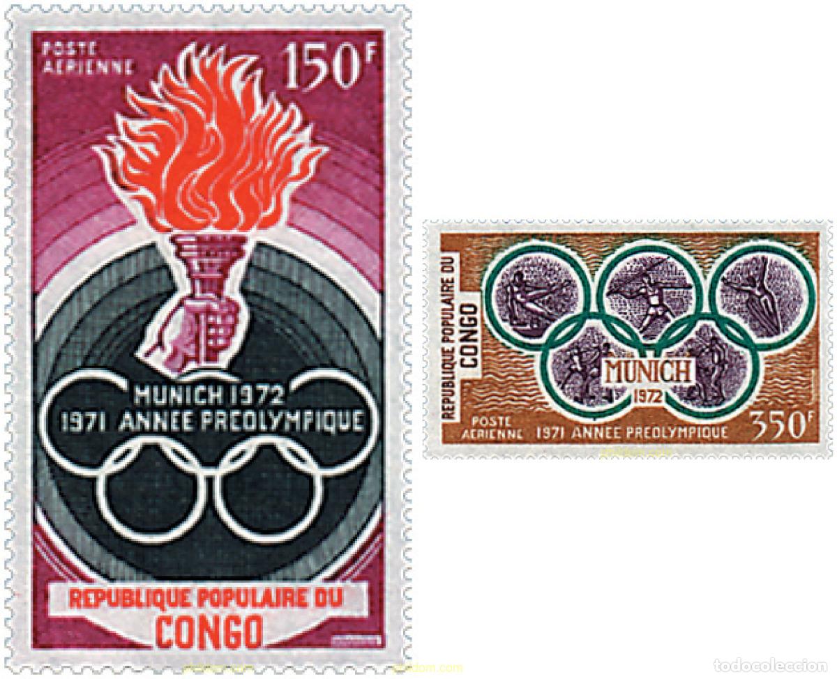 Sellos: 73280 MNH CONGO 1971 20 JUEGOS OLIMPICOS VERANO MUNICH 1972