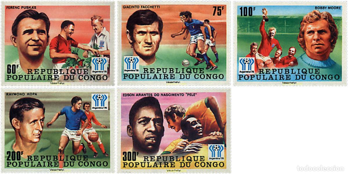 Sellos: 73393 MNH CONGO 1978 COPA DEL MUNDO DE FUTBOL. ARGENTINA-78