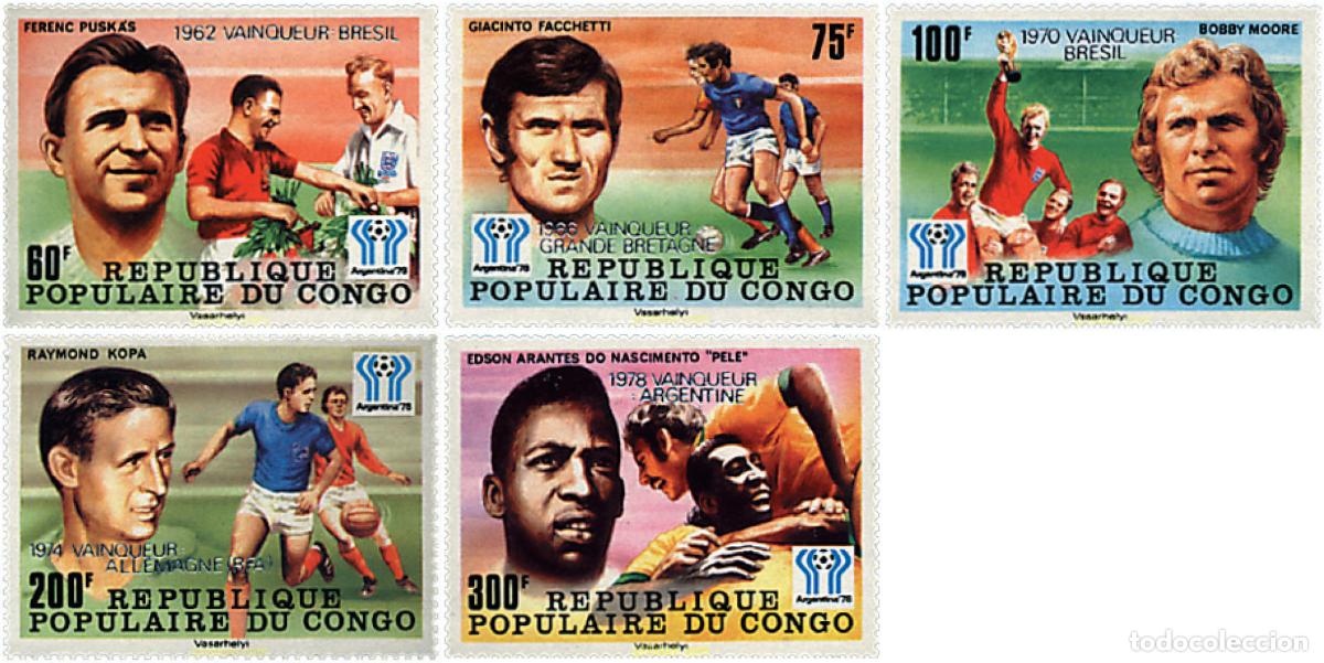 Sellos: 73392 MNH CONGO 1978 COPA DEL MUNDO DE FUTBOL. ARGENTINA-78