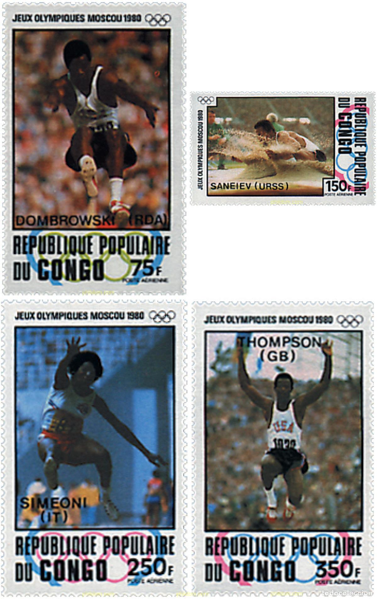 Sellos: 73399 MNH CONGO 1980 22 JUEGOS OLIMPICOS VERANO MOSCU 1980