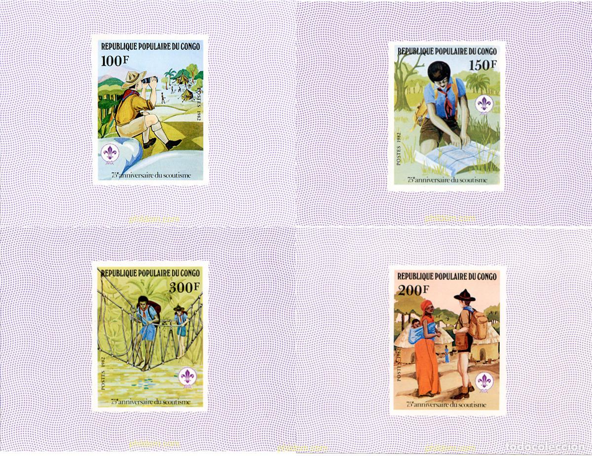 Sellos: 22481 MNH CONGO 1982 75 ANIVERSARIO DEL ESCULTISMO