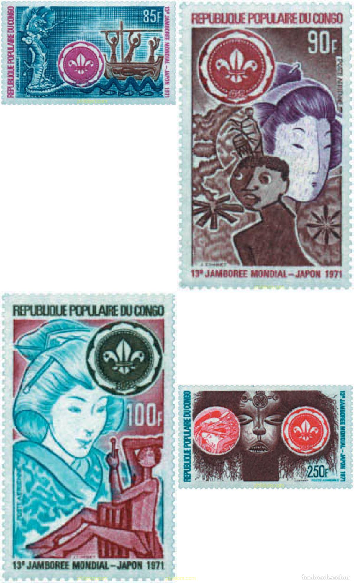 Sellos: 42627 MNH CONGO 1971 13 JAMBOREE MUNDIAL EN JAPON