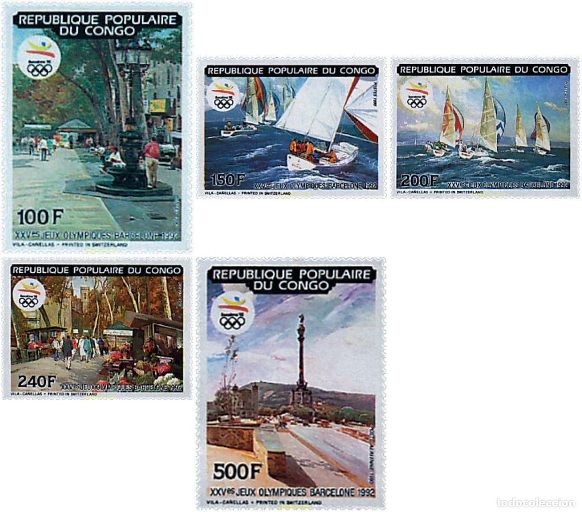 Sellos: 608111 MNH CONGO 1990 25 JUEGOS OLIMPICOS VERANO BARCELONA 1992
