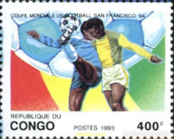 Sellos: 134075 MNH CONGO 1993 COPA DEL MUNDO DE FUTBOL. USA-94