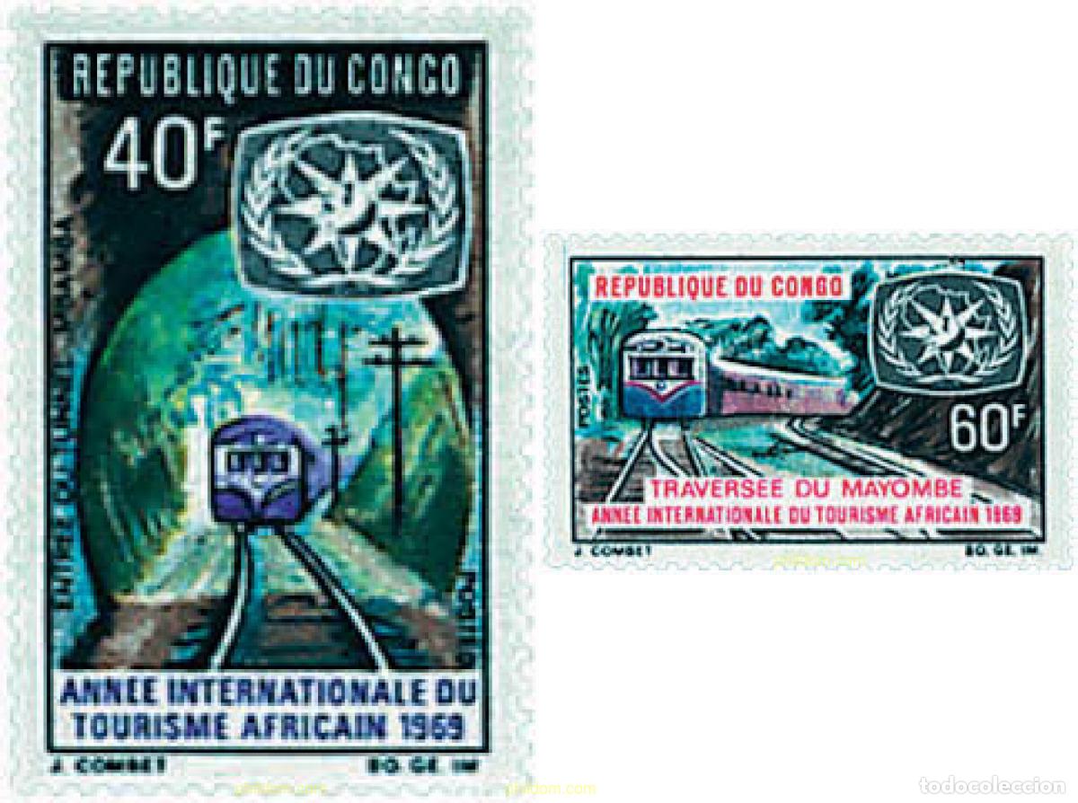 Sellos: 58497 MNH CONGO 1969 A&Ntilde;O INTERNACIONAL DEL TURISMO AFRICANO
