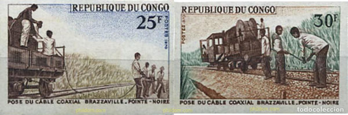 Sellos: 16773 MNH CONGO 1970 VIA FERREA BRAZAVILLE-PUNTA NEGRA
