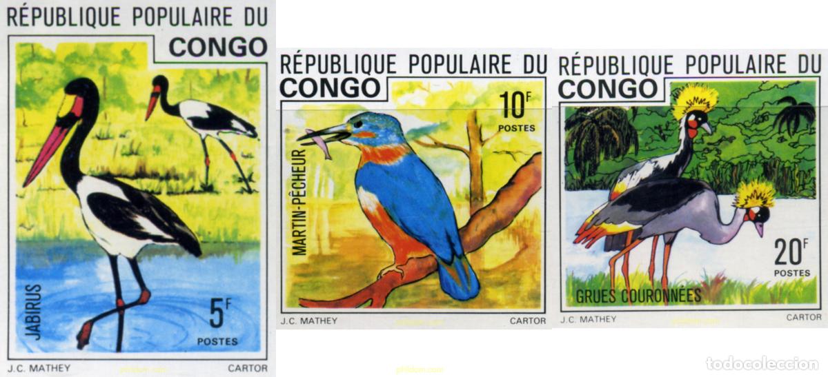 Sellos: 193924 MNH CONGO 1976 AVES