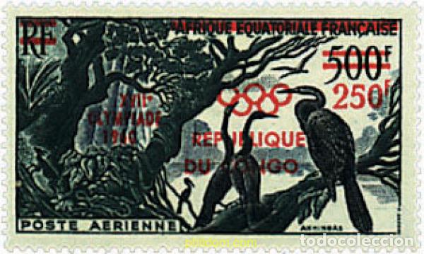 Sellos: 281152 HINGED CONGO 1960 17 JUEGOS OLIMPICOS VERANO ROMA 1960