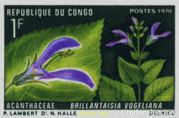 Sellos: 215864 MNH CONGO 1970 FAUNA Y FLORA