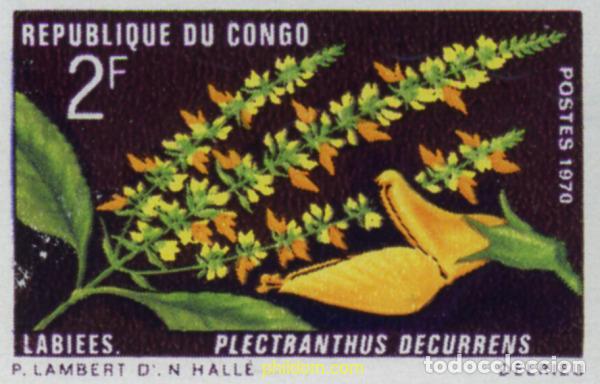 Sellos: 215865 MNH CONGO 1970 FAUNA Y FLORA