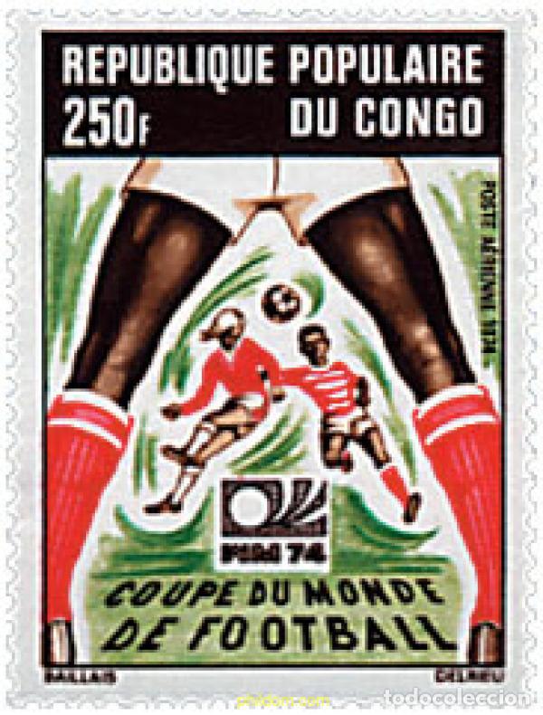 Briefmarken: 73294 MNH CONGO 1974 COPA DEL MUNDO DE FUTBOL. ALEMANIA-74