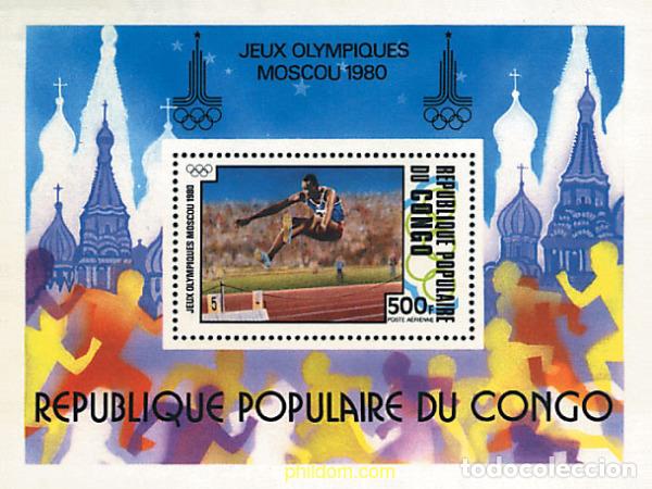 Selos: 73405 MNH CONGO 1980 22 JUEGOS OLIMPICOS VERANO MOSCU 1980