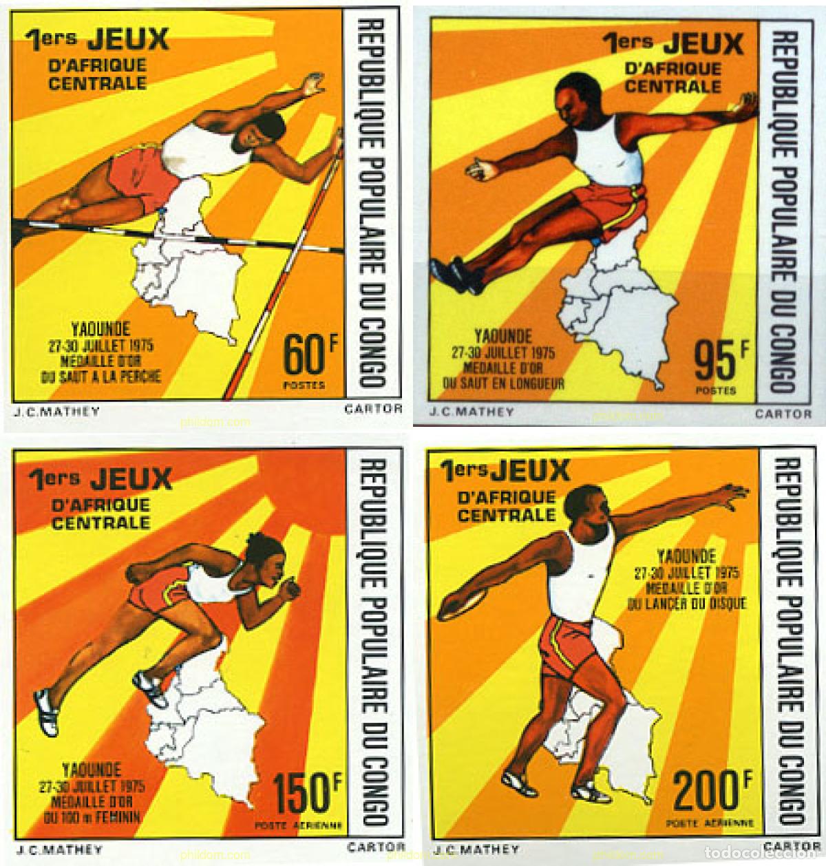 Timbres: 14797 MNH CONGO 1976 1 JUEGOS DEL AFRICA CENTRAL