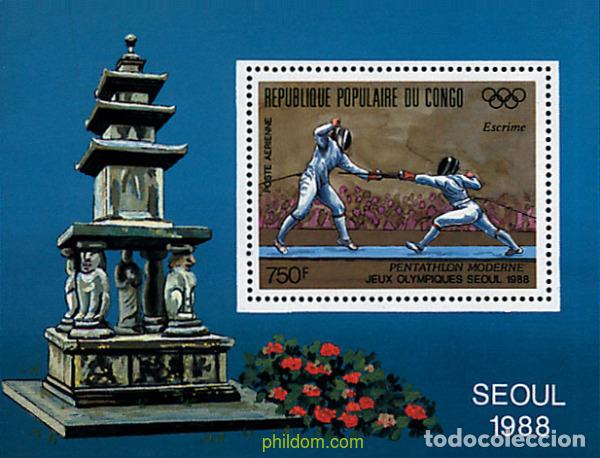 Selos: 73578 MNH CONGO 1988 24 JUEGOS OLIMPICOS VERANO SEUL 1988