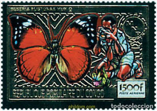 Selos: 94440 MNH CONGO 1991 MARIPOSAS Y ESCULTISMO