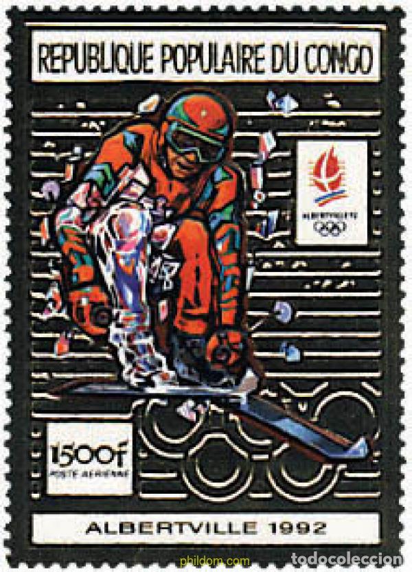 Sellos: 73593 MNH CONGO 1991 16 JUEGOS OLIMPICOS INVIERNO ALBERTVILLE 1992