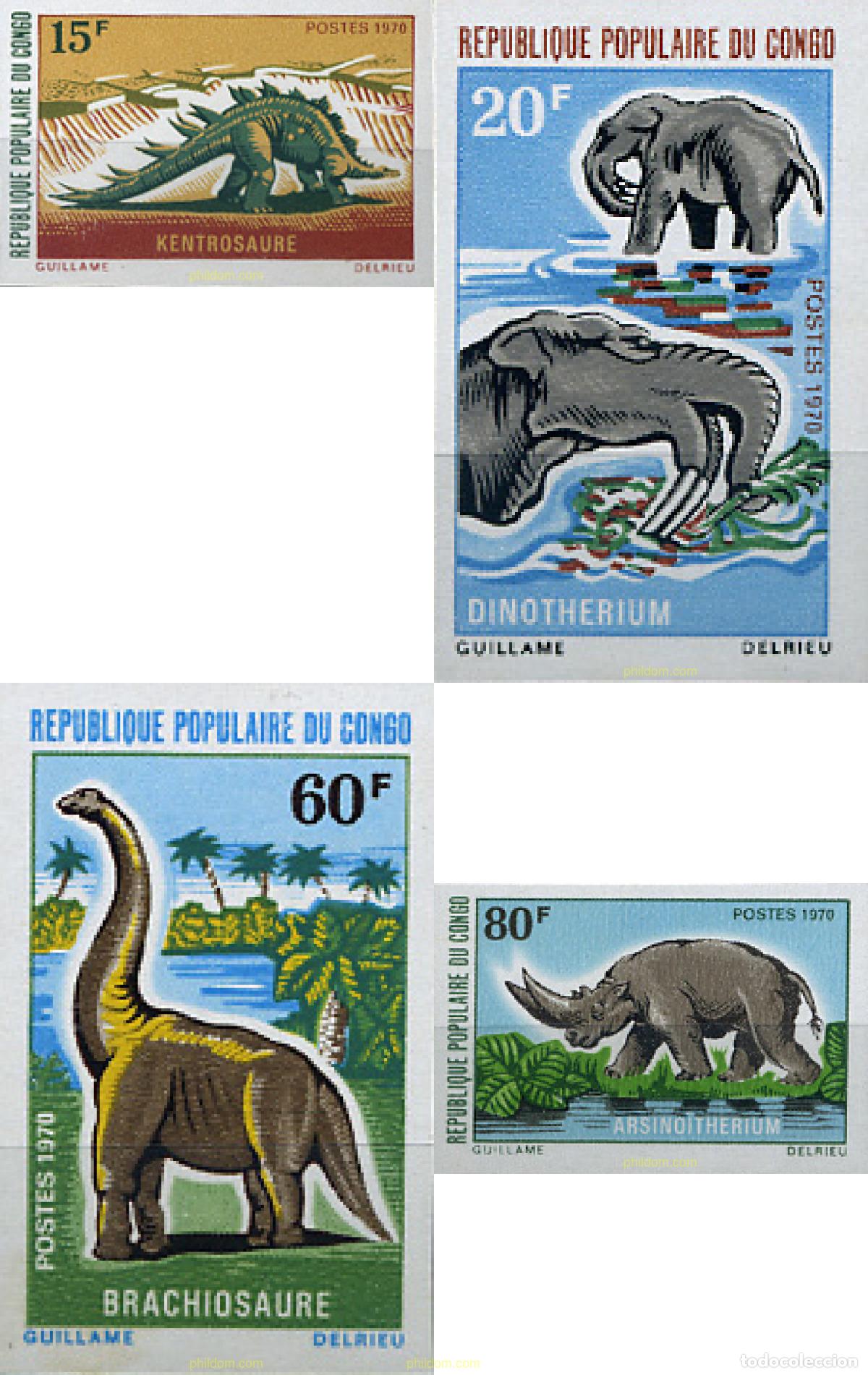 Timbres: 193853 MNH CONGO 1970 FAUNA PREHISTORICA